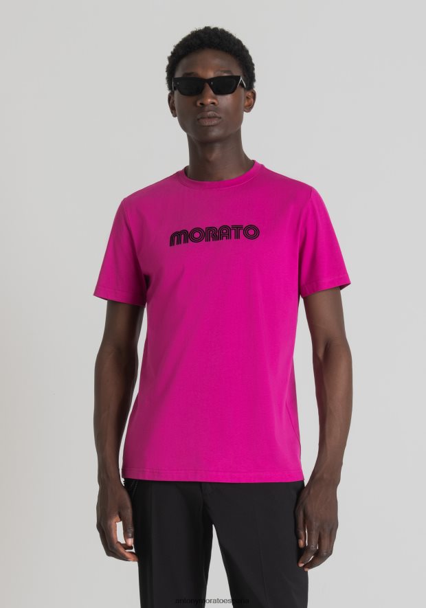 Antony Morato hombres 5096 camiseta slim fit de 100 algodon con logo estampado ropa N884TJ164 N884TJ164 Ropa Comoda Antony Morato Antony Morato Espana Descuento por volumen en toda la ropa de Antony M...